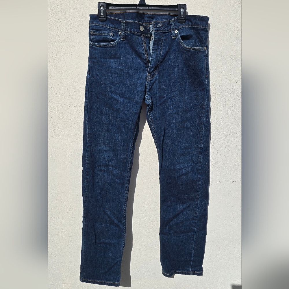 Levi’s 513 Slim Straight Jeans Dark Blue Wash W32 L32
